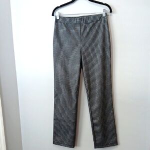 Black and White Checkered Pull-on Pants Womens Small (Tag Missing) Office Casual